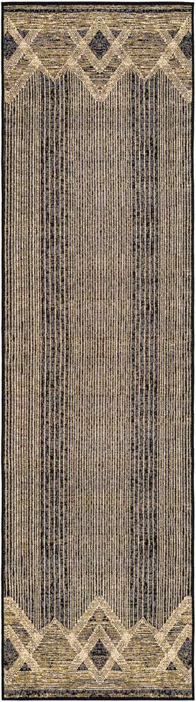 2' 7 x 10' Easy-Clean Modern Indoor / Outdoor Runner Rug