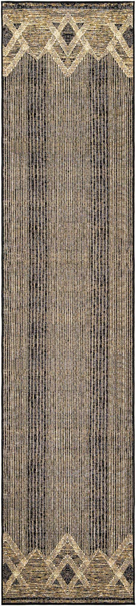 2' 7 x 12' Easy-Clean Modern Indoor / Outdoor Runner Rug