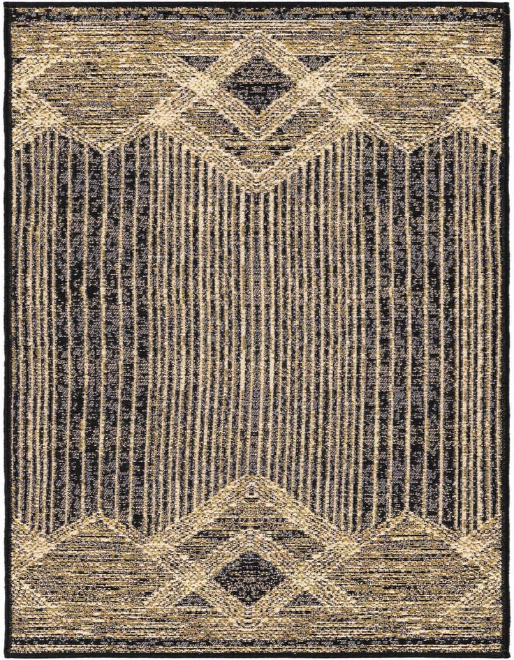 Detail image of 2' x 5' Easy-Clean Modern Indoor / Outdoor Runner Rug