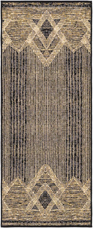 Detail image of 2' x 5' Easy-Clean Modern Indoor / Outdoor Runner Rug
