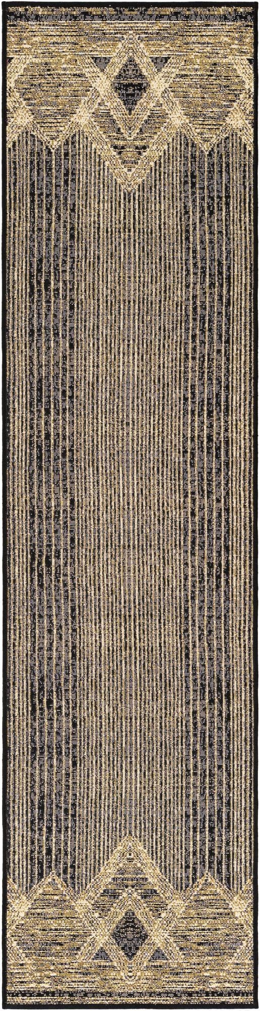 2' x 8'  Washable Modern Indoor / Outdoor Runner Rug
