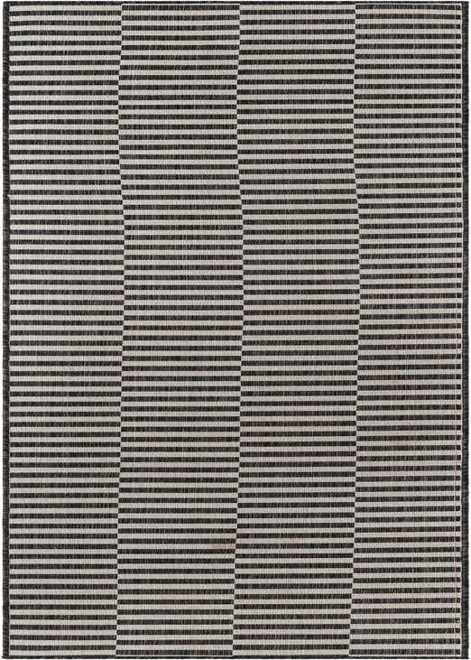2' 7 x 10' Easy-Clean Striped Indoor / Outdoor Runner Rug