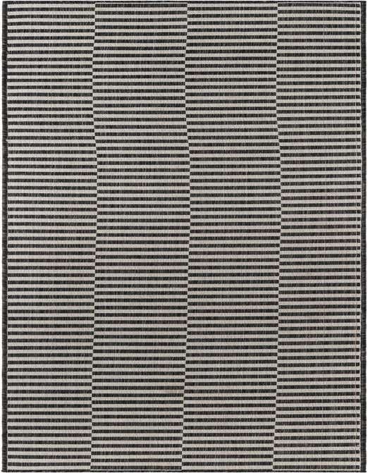 2' 7 x 10' Easy-Clean Striped Indoor / Outdoor Runner Rug