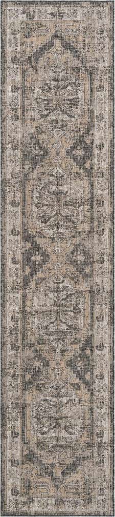 2' 7 x 12' Easy-Clean Traditional Indoor / Outdoor Runner Rug