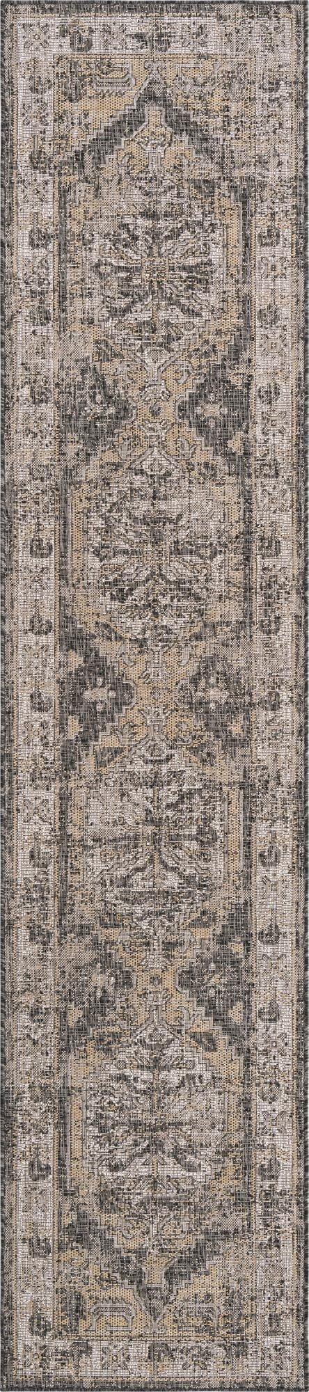 2' 7 x 12'  Washable Traditional Indoor / Outdoor Runner Rug