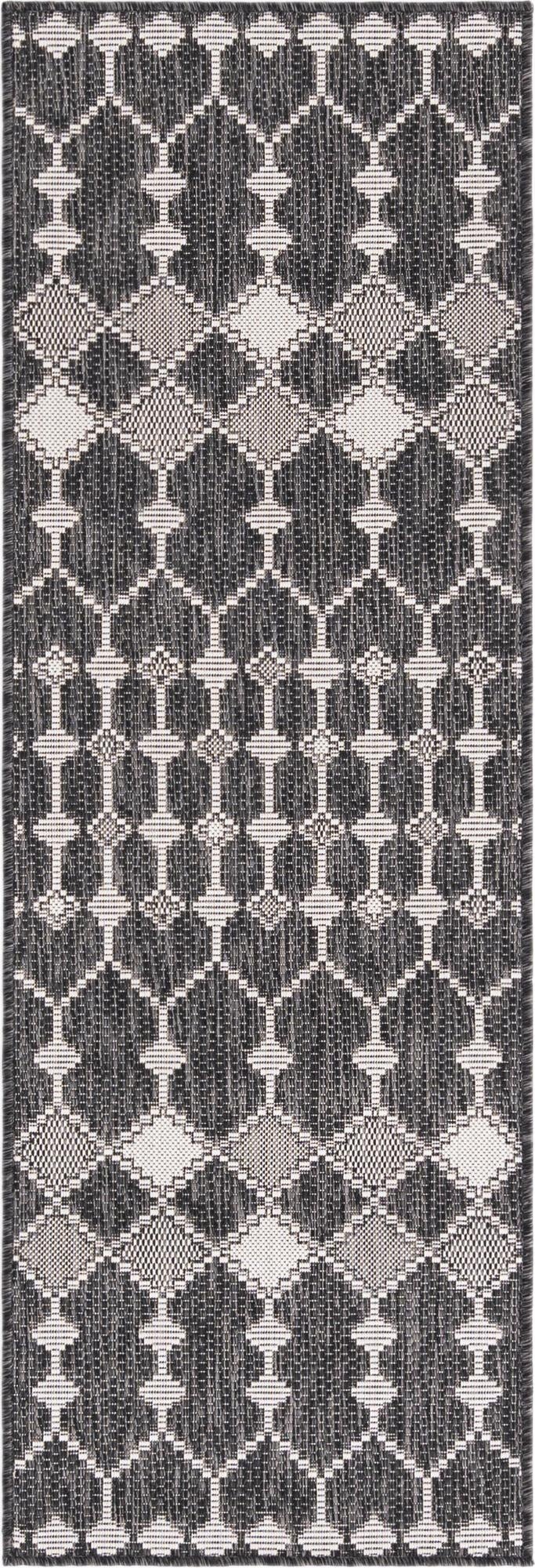 2' x 6'  Washable Trellis Indoor / Outdoor Runner Rug