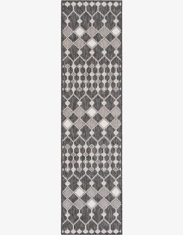 2' x 8' Easy-Clean Trellis Indoor / Outdoor Runner Rug