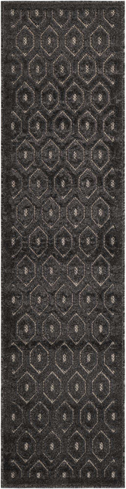 2' x 8' Easy-Clean Trellis Textured Indoor / Outdoor Runner Rug