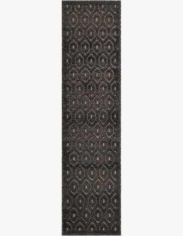 2' x 8' Easy-Clean Trellis Textured Indoor / Outdoor Runner Rug