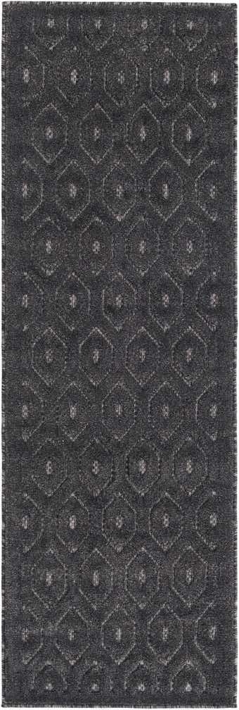 2' x 6' Easy-Clean Trellis Textured Indoor / Outdoor Runner Rug