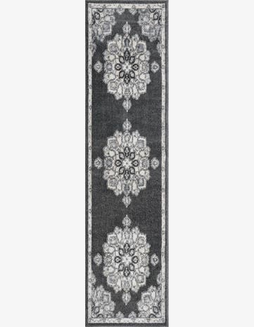 Charcoal Parker Runner Rug