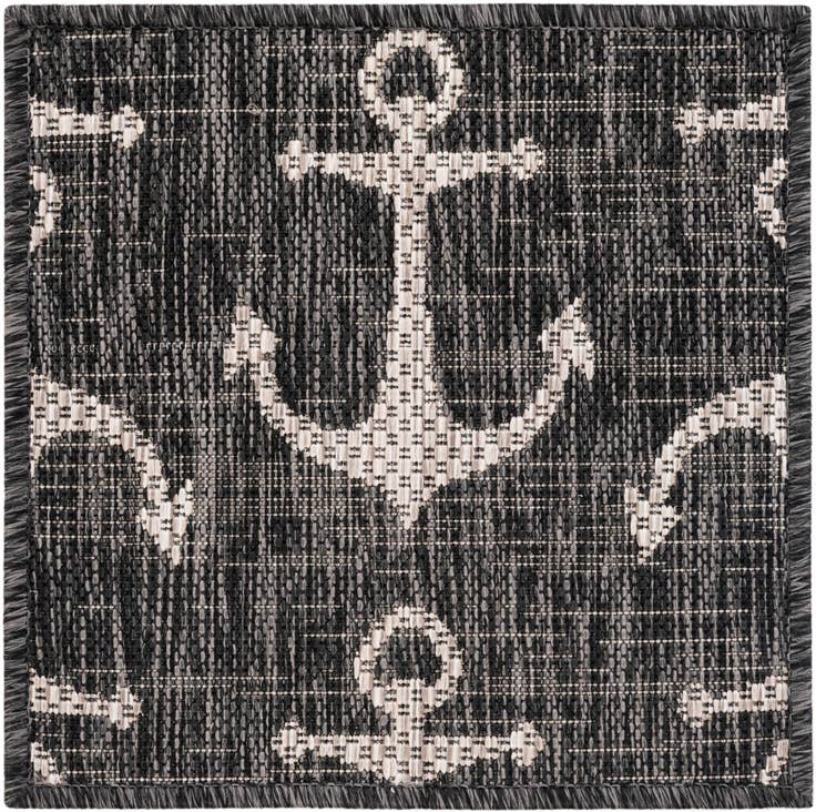 Detail image of 1' 4 x 1' 4 Easy-Clean Coastal Indoor / Outdoor Sample Rug