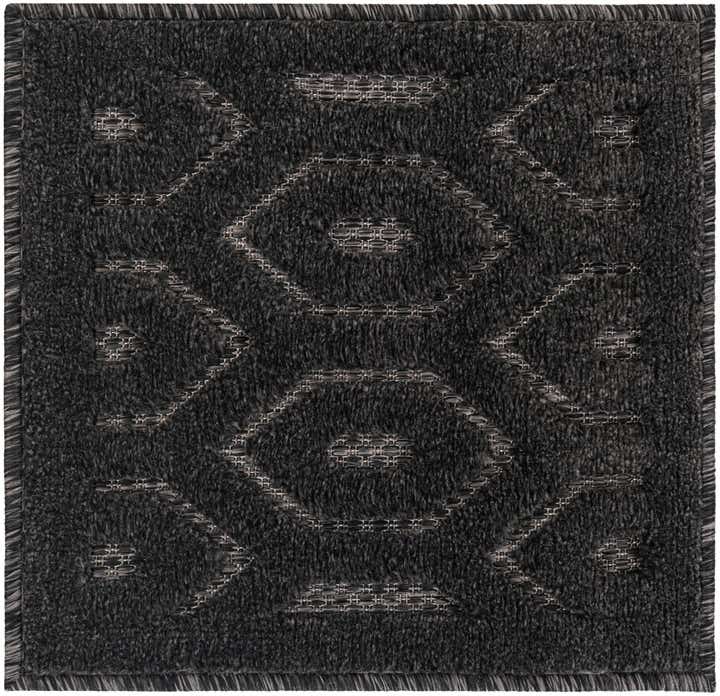 1' 4 x 1' 4 Easy-Clean Trellis Textured Indoor / Outdoor Sample Rug
