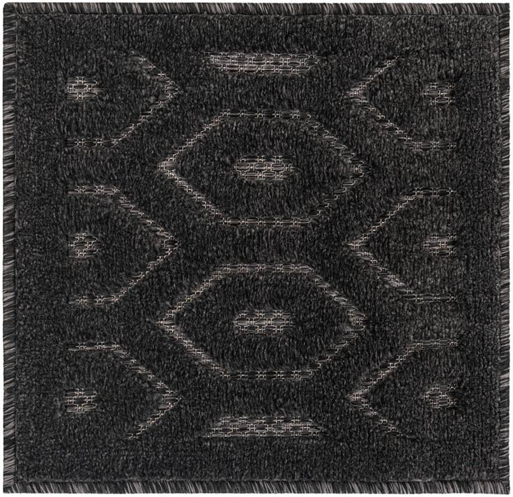 Detail image of 1' 4 x 1' 4 Easy-Clean Trellis Textured Indoor / Outdoor Sample Rug