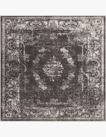 Charcoal Aarhus Square Rug