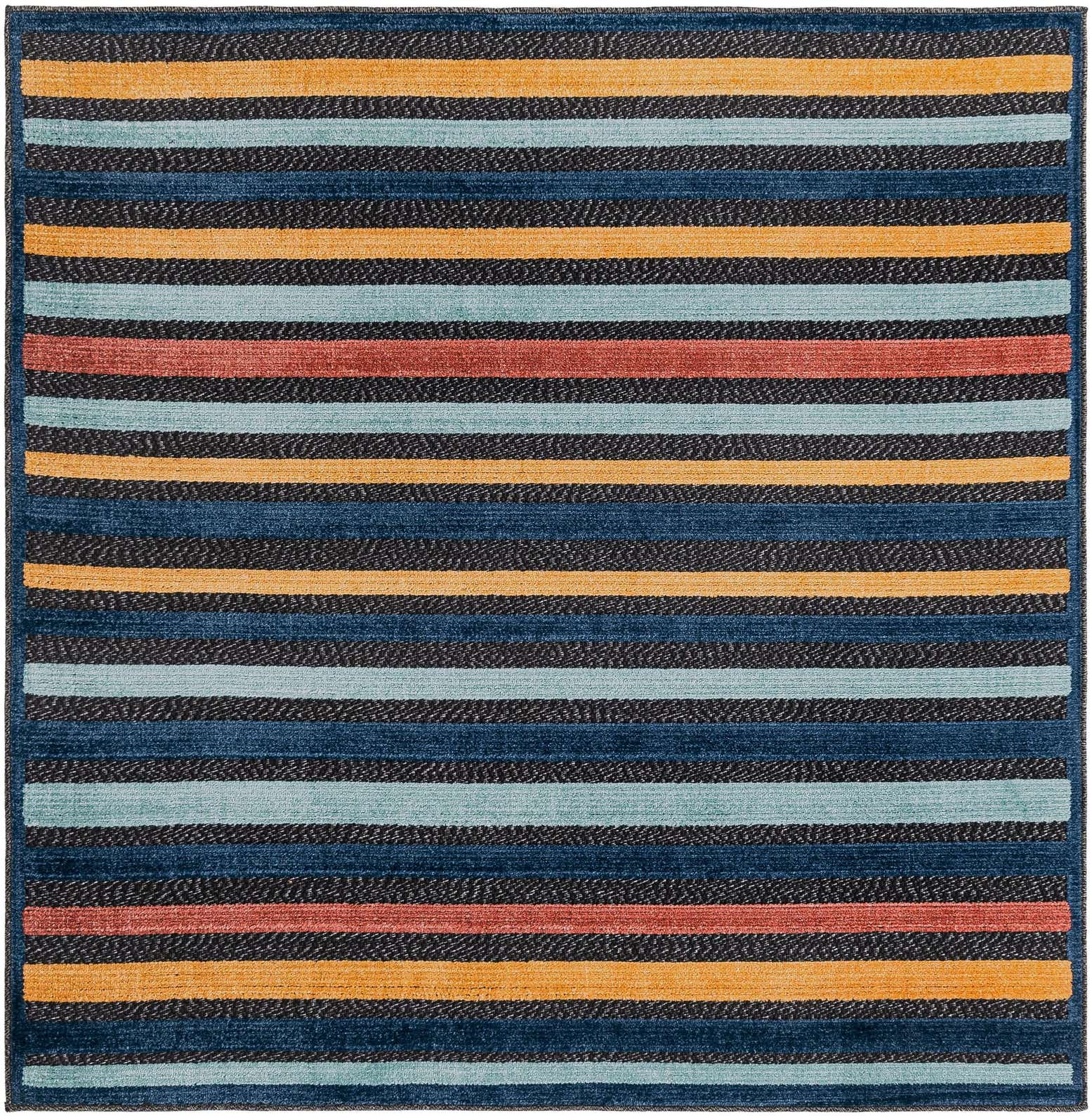 5' 3 x 5' 3 Easy-Clean Belize Indoor / Outdoor Square Rug