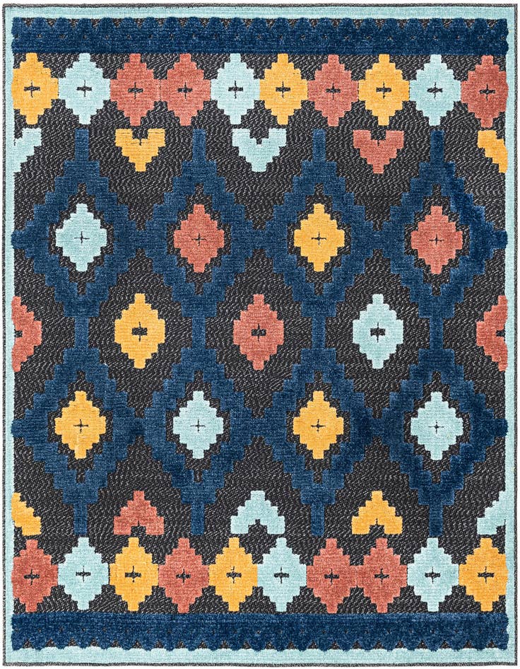 Detail image of 5' 3 x 5' 3 Easy-Clean Belize Indoor / Outdoor Square Rug