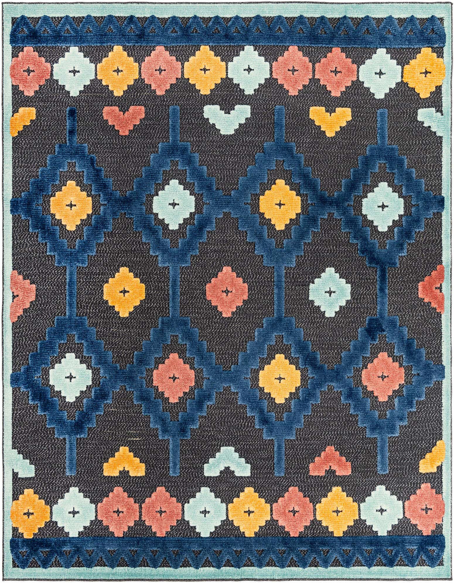 7' 10 x 7' 10 Easy-Clean Belize Indoor / Outdoor Square Rug