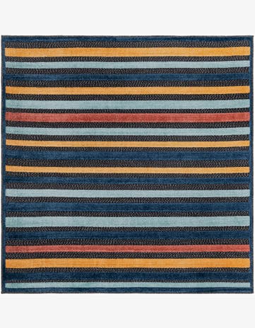 5' 3 x 5' 3 Easy-Clean Belize Indoor / Outdoor Square Rug