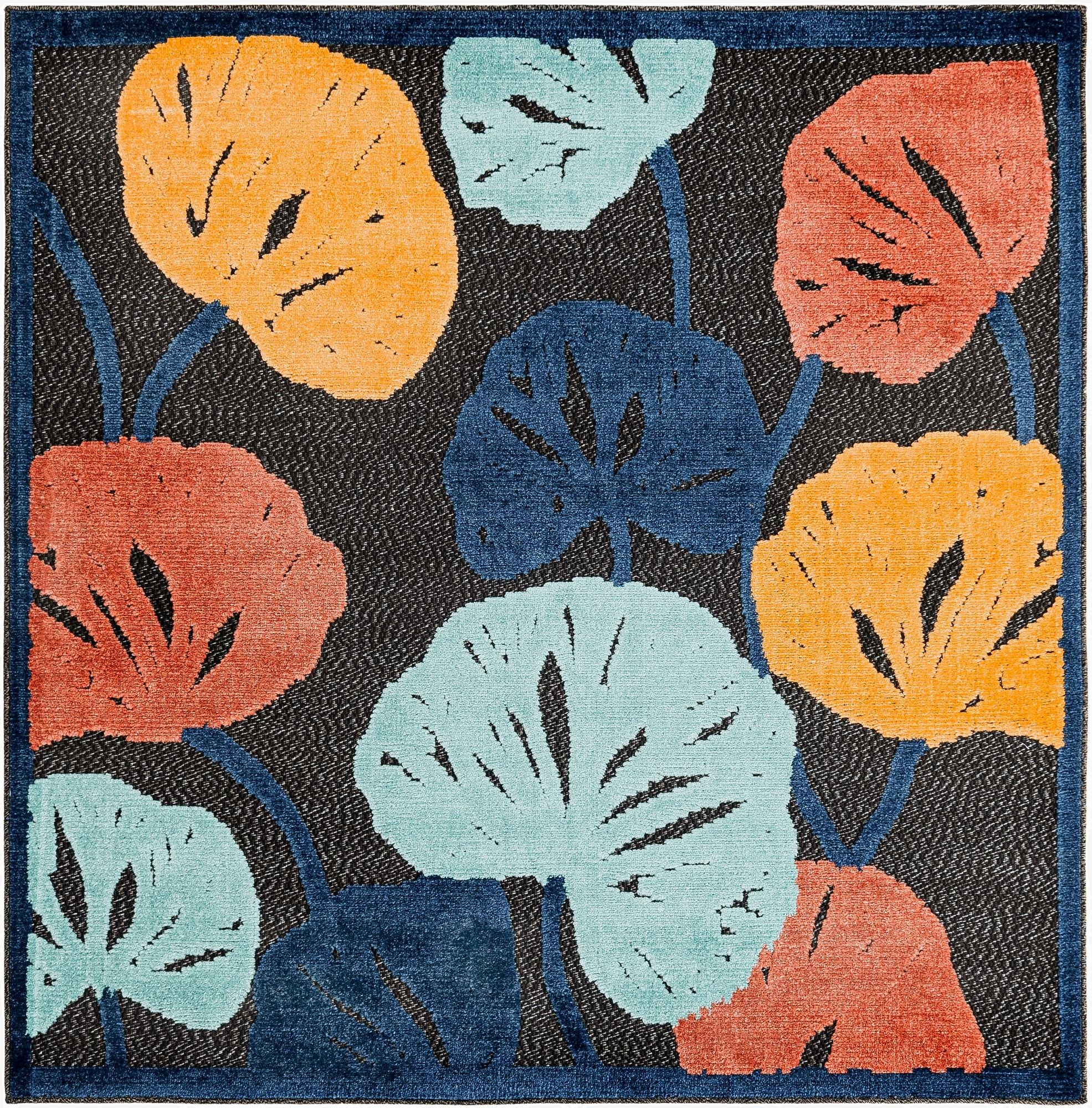 Primary image 5' 3 x 5' 3  Washable Belize Indoor / Outdoor Square Rug