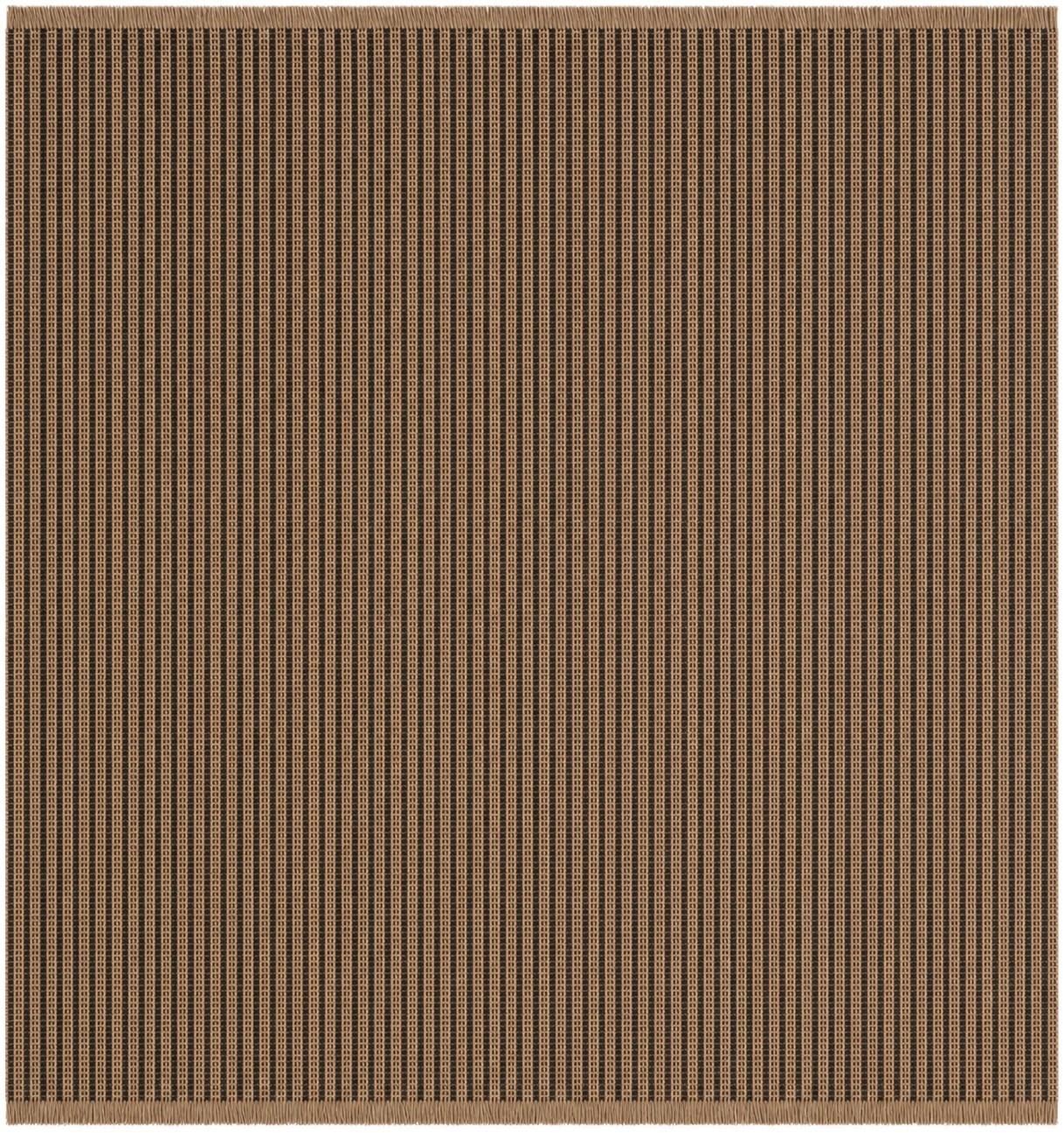 Charcoal Cottage Farm Square Rug