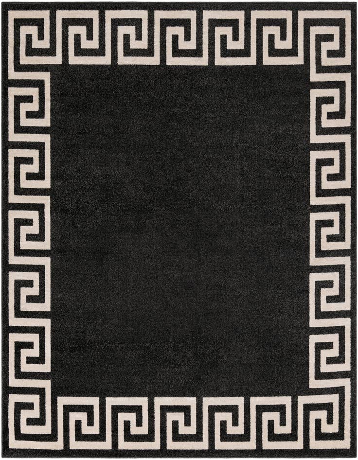 Detail image of 7' 10 x 7' 10 Greek Key Square Rug
