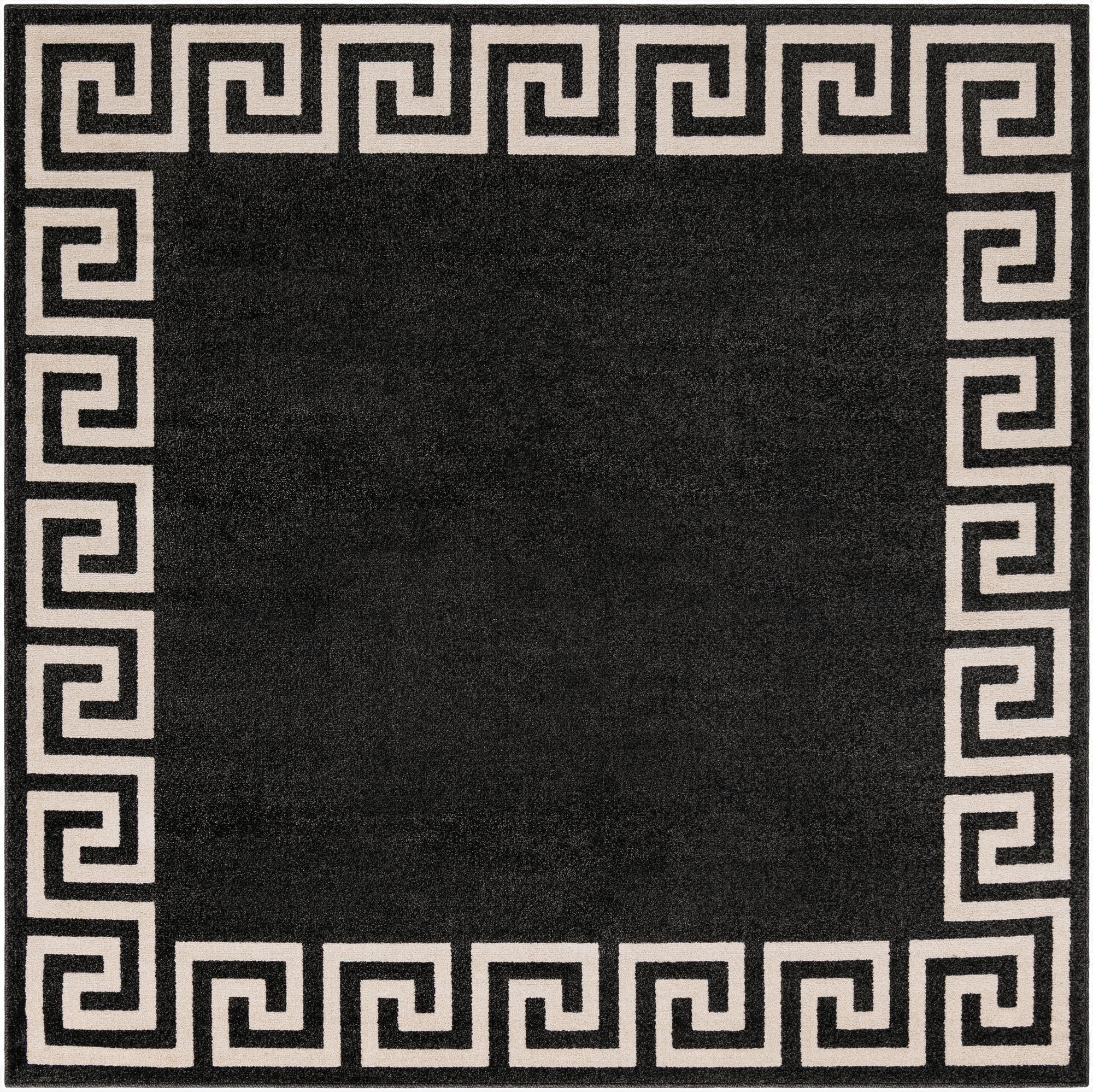 Primary image 7' 10 x 7' 10 Greek Key Square Rug