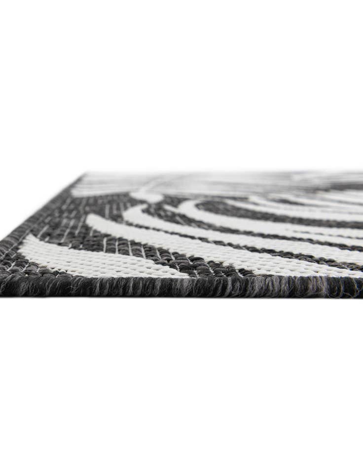 Detail image of 13' x 13' Easy-Clean Botanical Indoor / Outdoor Square Rug