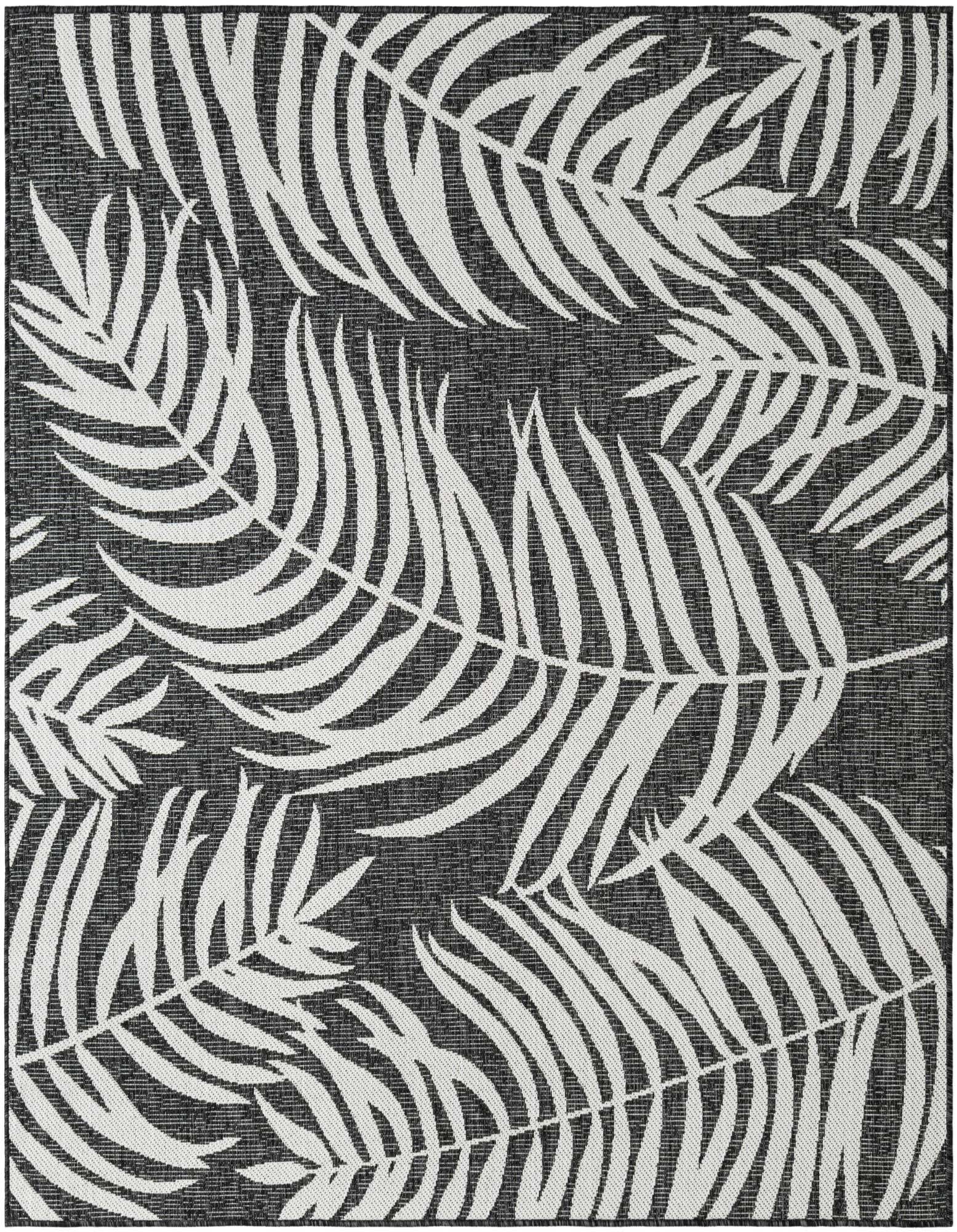 6' x 6' Easy-Clean Botanical Indoor / Outdoor Square Rug