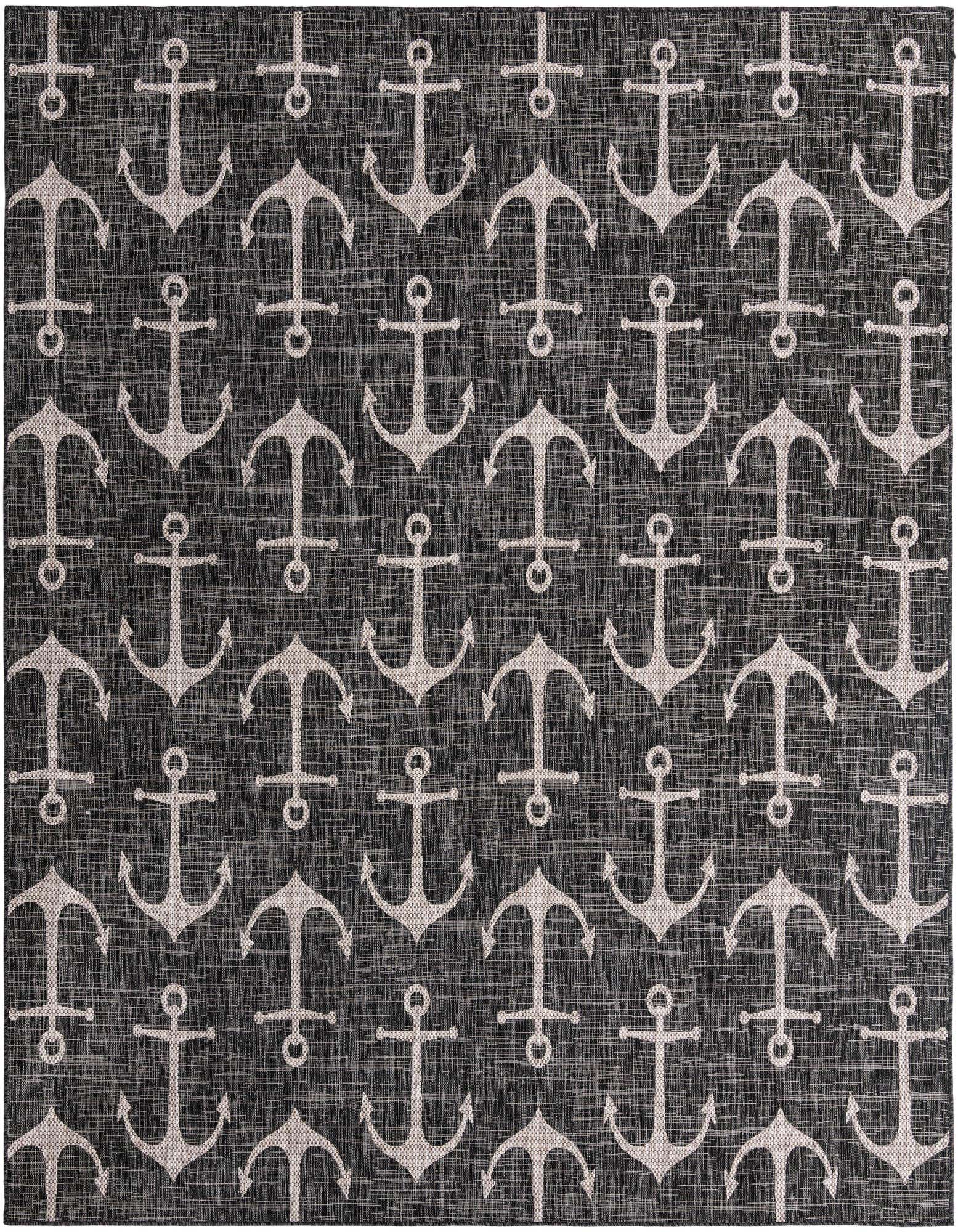 10' x 10' Easy-Clean Coastal Indoor / Outdoor Square Rug