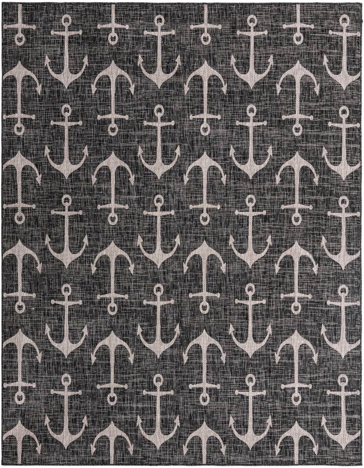 Detail image of 10' x 10' Easy-Clean Coastal Indoor / Outdoor Square Rug