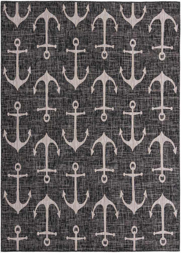 7' 10 x 7' 10 Easy-Clean Coastal Indoor / Outdoor Square Rug