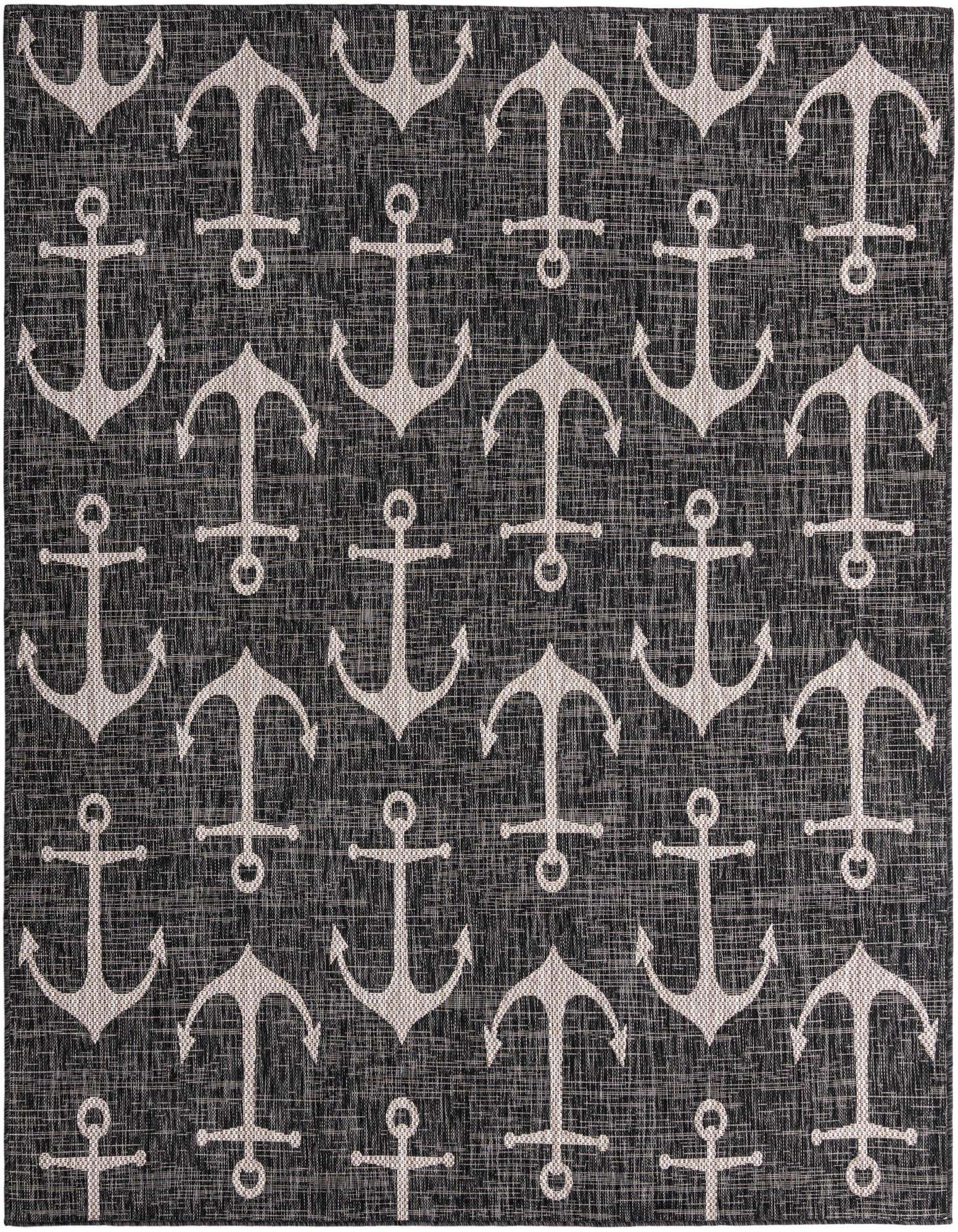7' 10 x 7' 10 Easy-Clean Coastal Indoor / Outdoor Square Rug