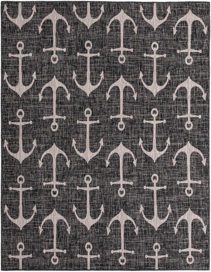 Detail image of 7' 10 x 7' 10 Easy-Clean Coastal Indoor / Outdoor Square Rug