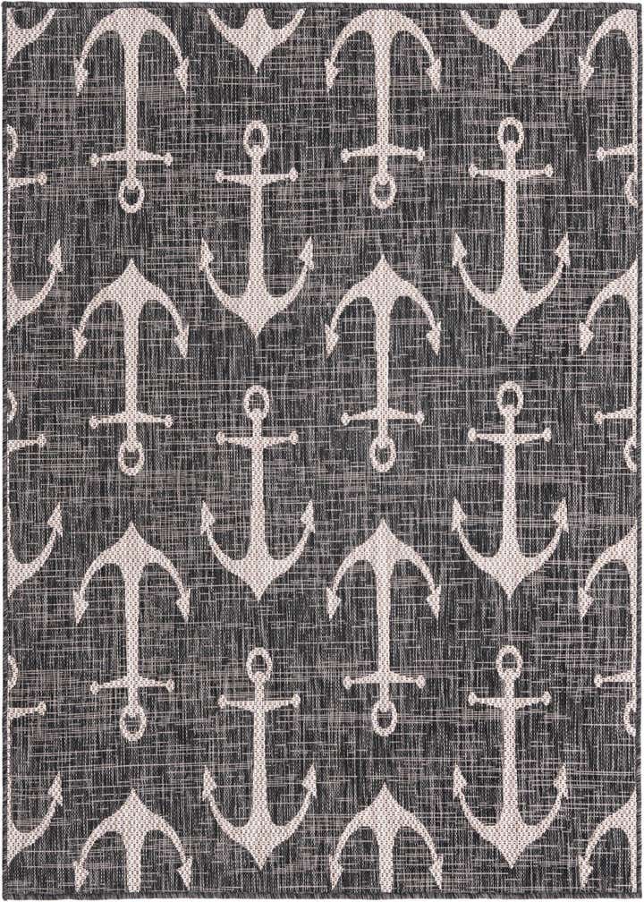 5' 3 x 5' 3 Easy-Clean Coastal Indoor / Outdoor Square Rug