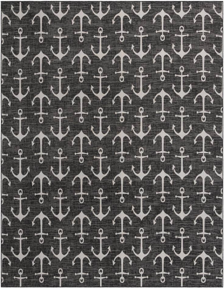 Detail image of 13' x 13' Easy-Clean Coastal Indoor / Outdoor Square Rug