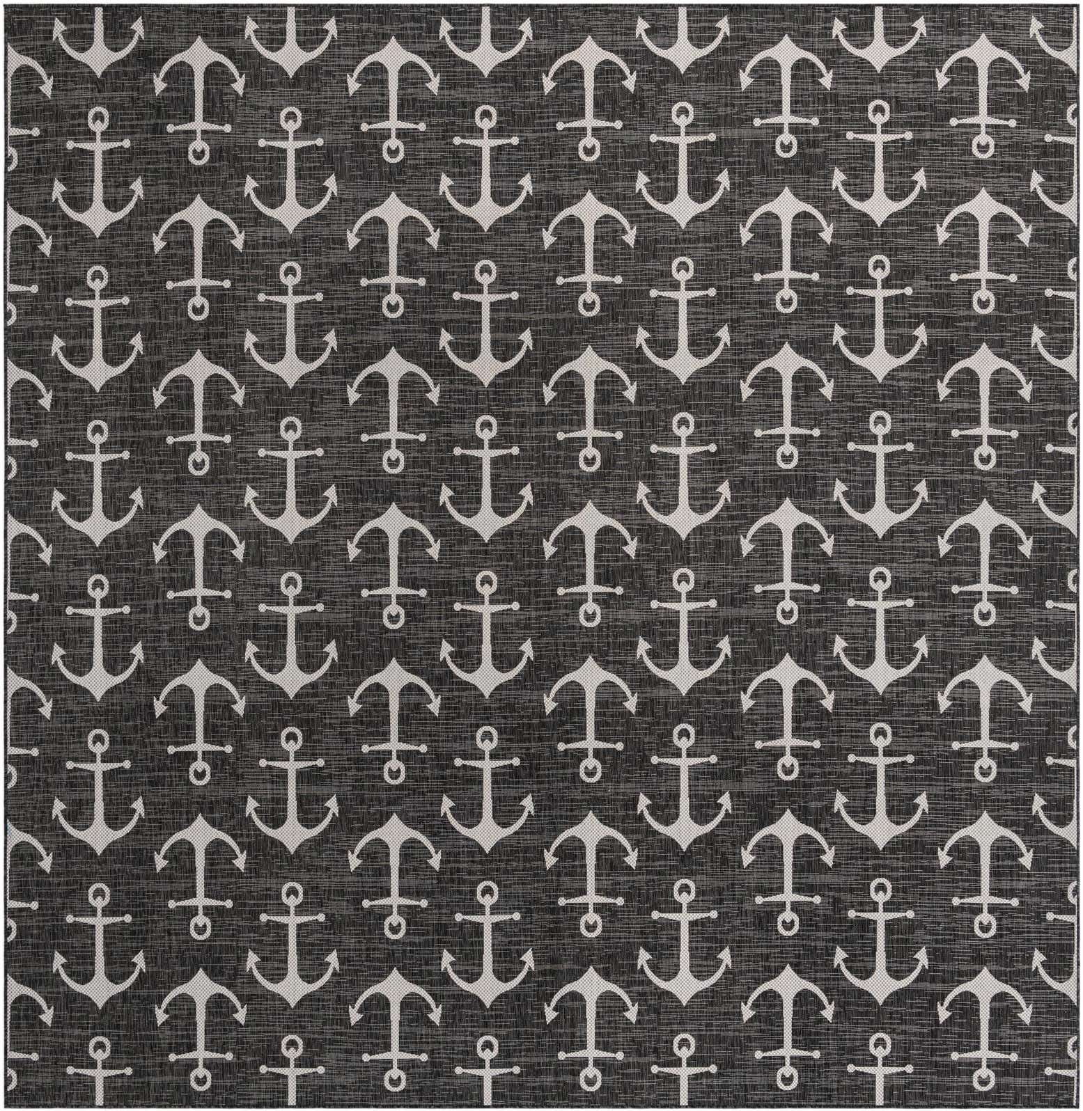 13' x 13' Easy-Clean Coastal Indoor / Outdoor Square Rug