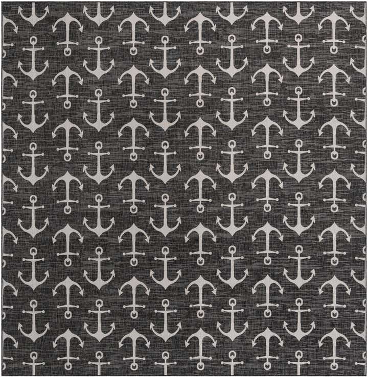 13' x 13' Easy-Clean Coastal Indoor / Outdoor Square Rug