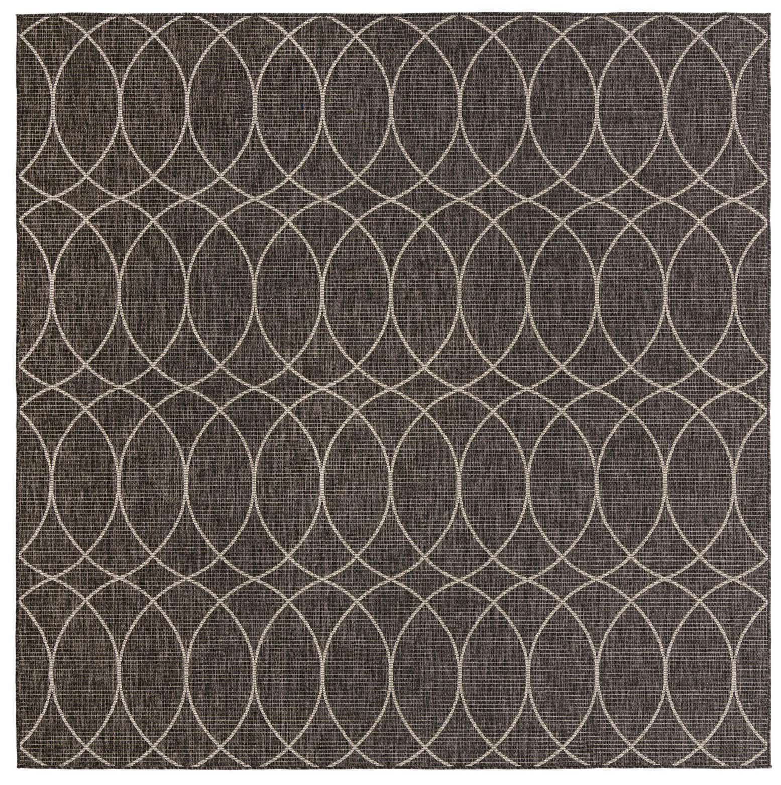 10' x 10' Easy-Clean Lattice Indoor / Outdoor Square Rug