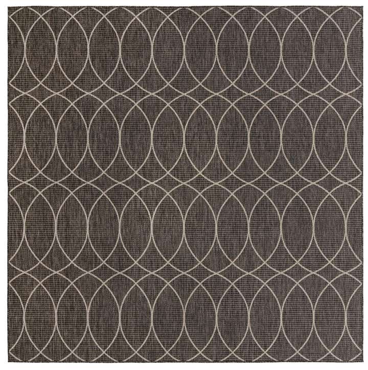 10' x 10' Easy-Clean Lattice Indoor / Outdoor Square Rug