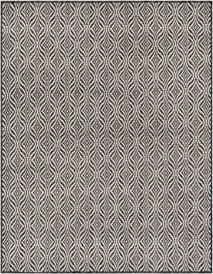 Detail image of 5' 3 x 5' 3 Easy-Clean Lattice Indoor / Outdoor Square Rug