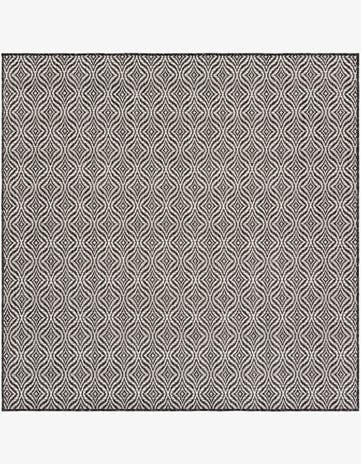 6' x 6' Easy-Clean Lattice Indoor / Outdoor Square Rug