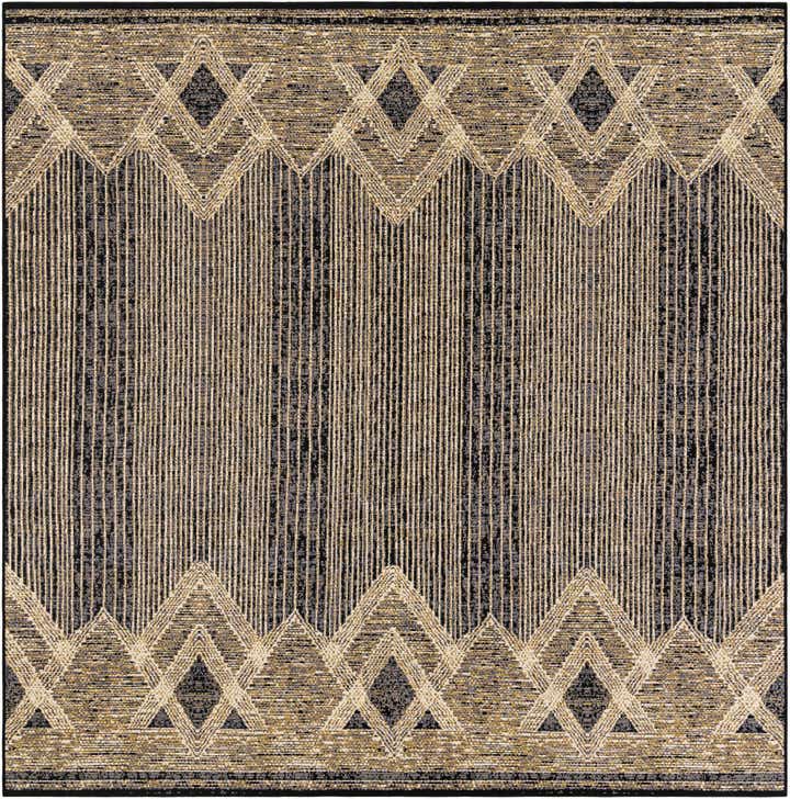 7' 10 x 7' 10 Easy-Clean Modern Indoor / Outdoor Square Rug