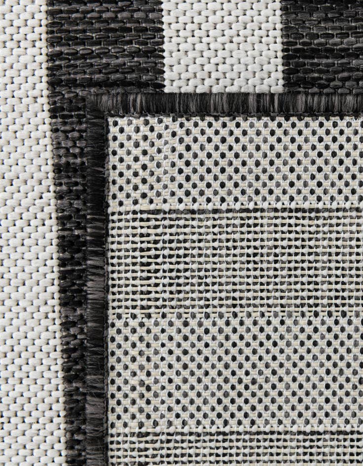Detail image of 10' 8 x 10' 8 Easy-Clean Striped Indoor / Outdoor Square Rug