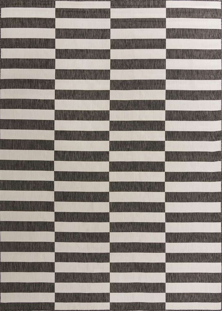 10' 8 x 10' 8 Easy-Clean Striped Indoor / Outdoor Square Rug