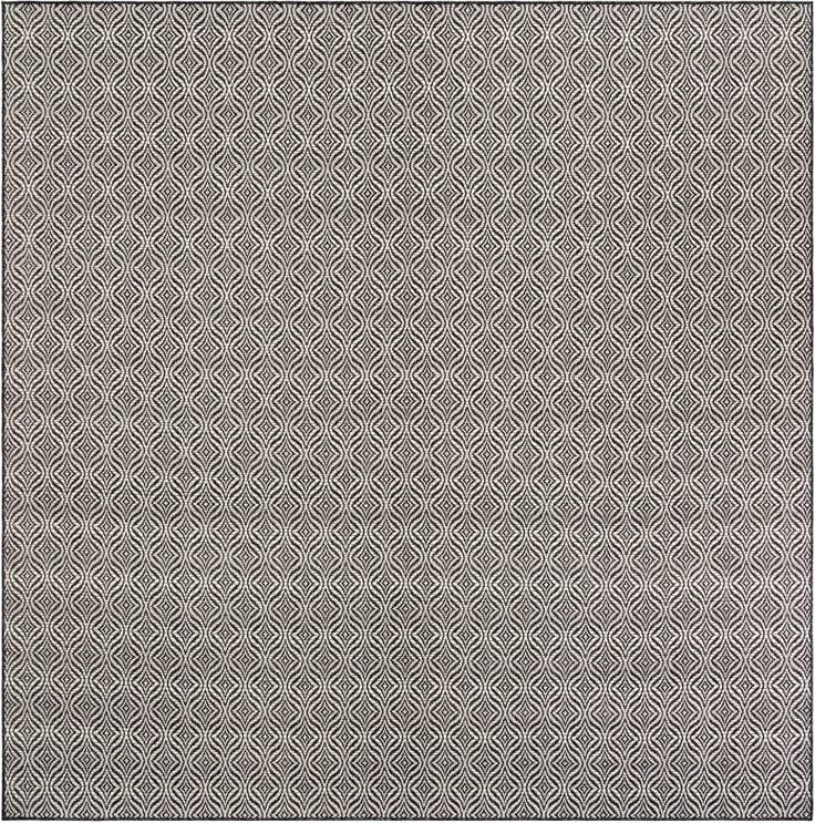 Detail image of 10' x 10' Easy-Clean Trellis Indoor / Outdoor Square Rug