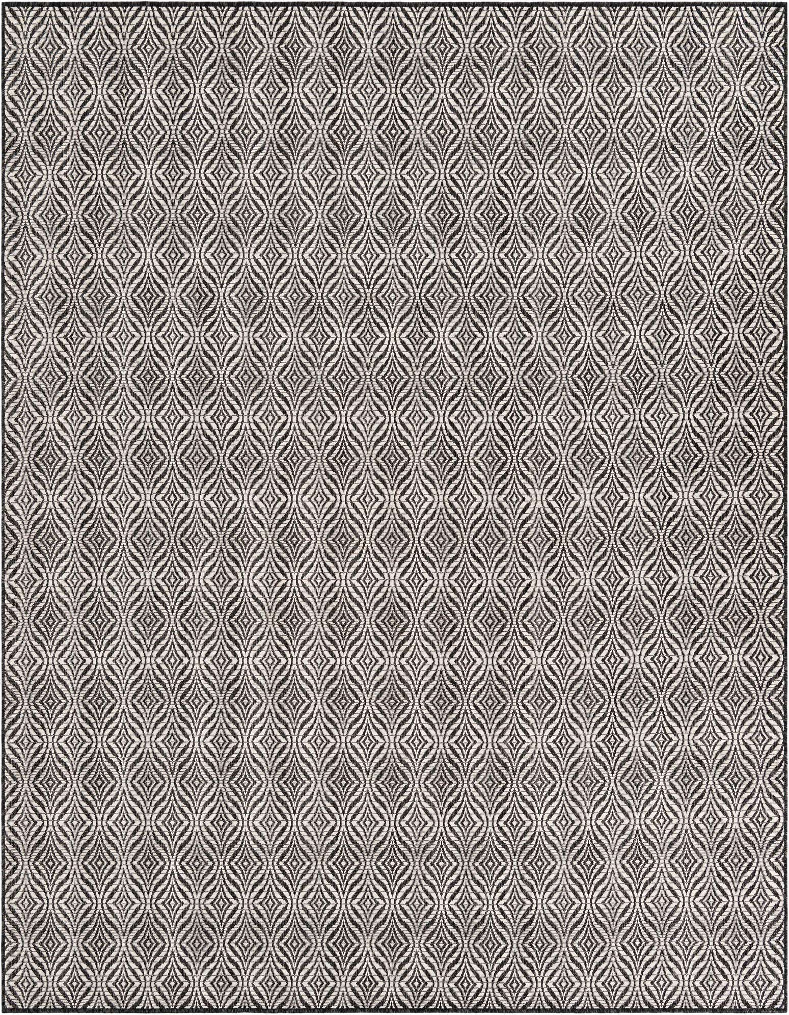 7' 10 x 7' 10 Easy-Clean Trellis Indoor / Outdoor Square Rug