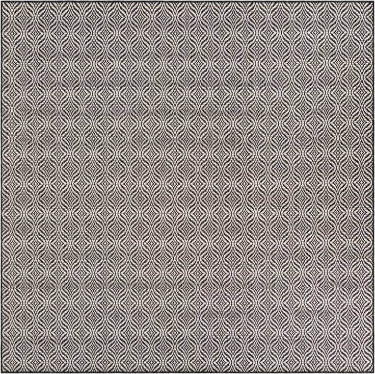 Detail image of 7' 10 x 7' 10 Easy-Clean Trellis Indoor / Outdoor Square Rug