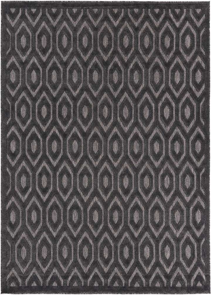 7' 10 x 7' 10 Easy-Clean Trellis Textured Indoor / Outdoor Square Rug