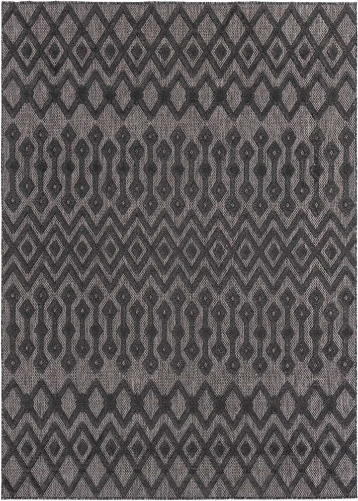 7' 10 x 7' 10 Easy-Clean Trellis Textured Indoor / Outdoor Square Rug